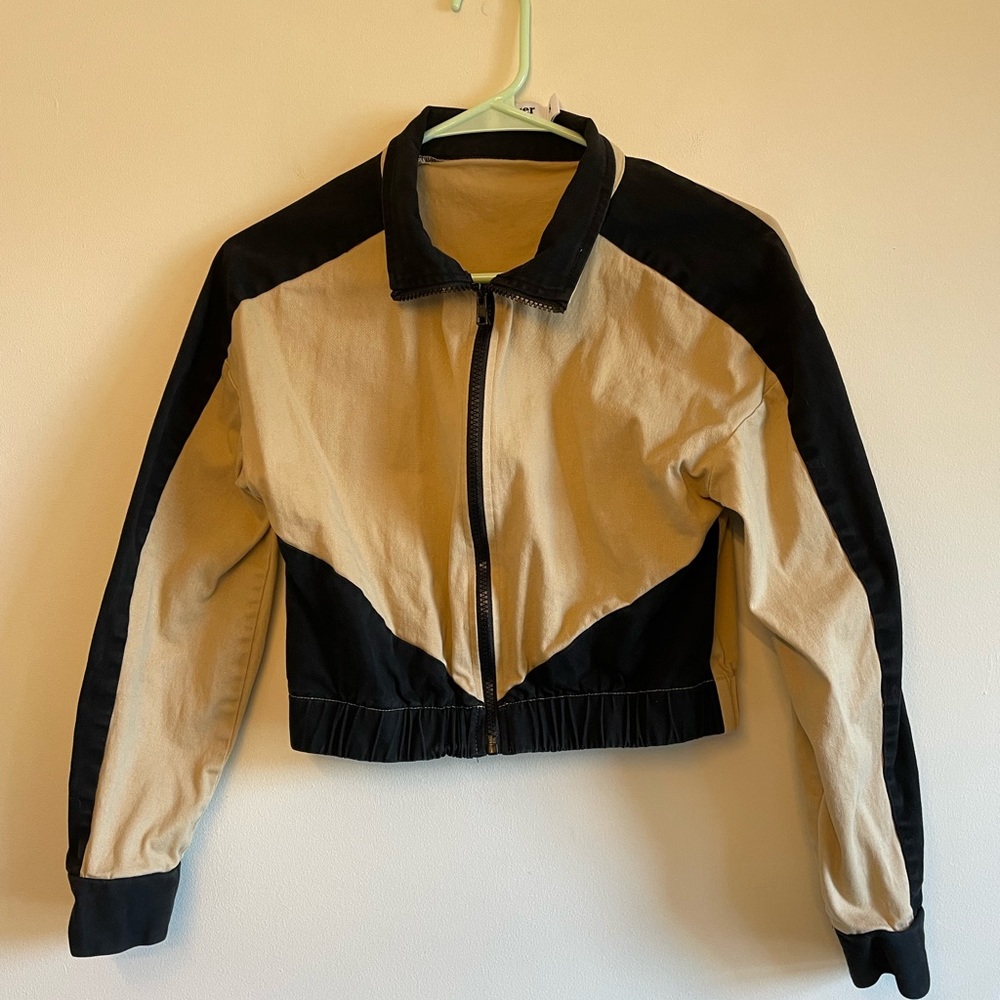 Tiger Mist Moto Cropped Jacket Size Small